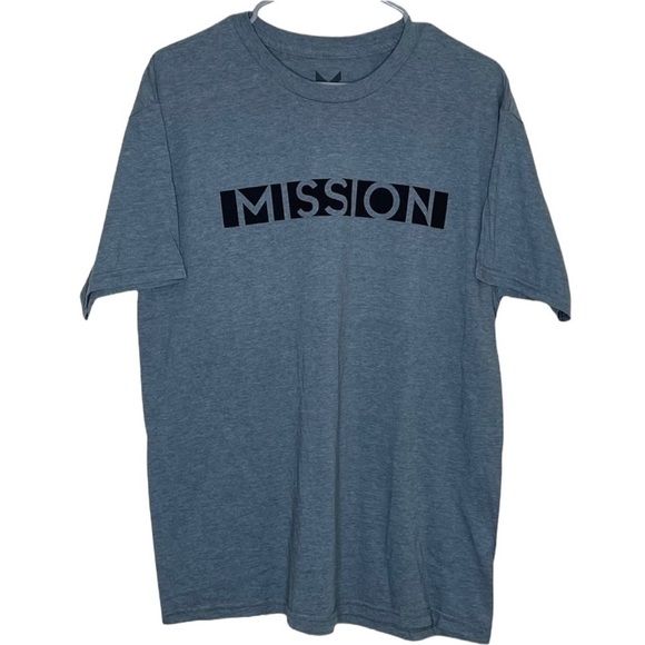 Mission gray tee, NWOT, large - Picture 1 of 4